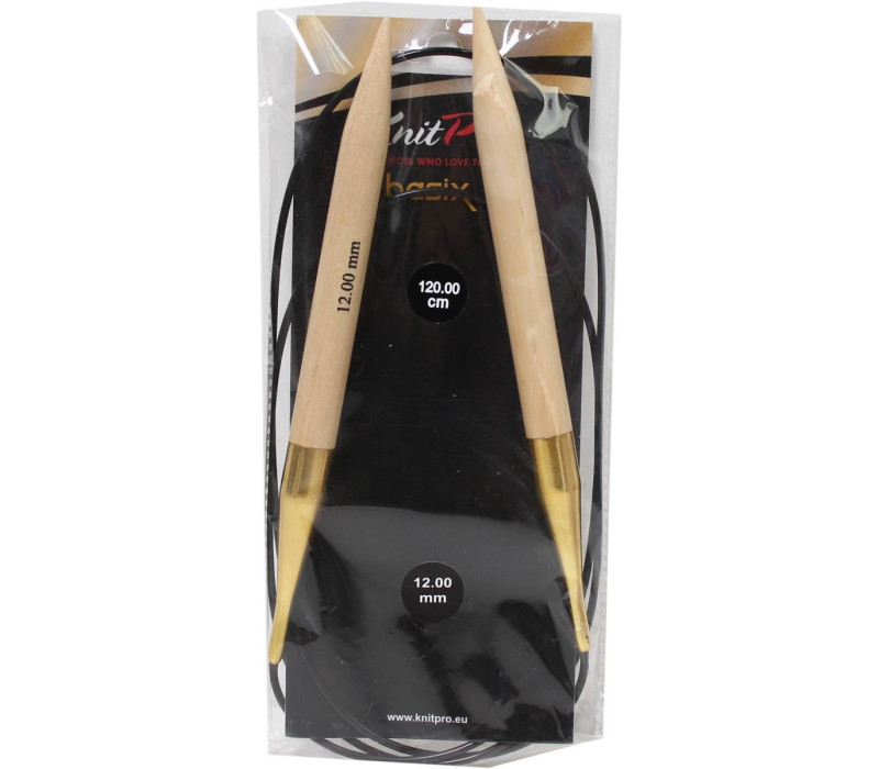Спиці кругові 12мм 120см Basix Birch Wood KnitPro 35358