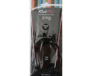 Спиці кругові 2мм 100см Zing KnitPro 47151