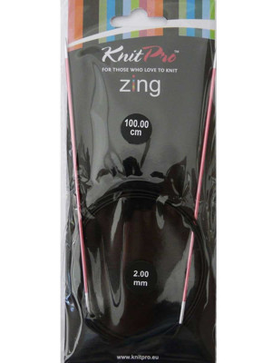 Спиці кругові 2мм 100см Zing KnitPro 47151