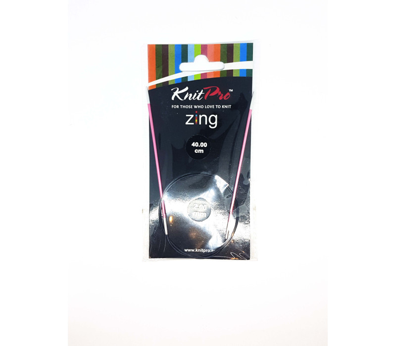 Спиці кругові 2мм 40см Zing KnitPro 47061 Спиці кругові 2мм 40см Zing KnitPro 47061