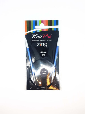 Спиці кругові 4,5мм 40см Zing KnitPro 47070