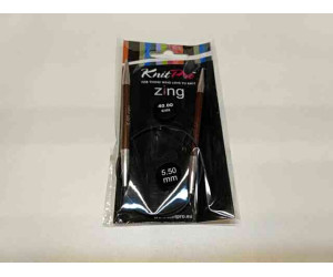 Спиці кругові 5,5мм 40см Zing KnitPro 47072