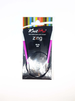 Спиці кругові 5мм 40см Zing KnitPro 47071