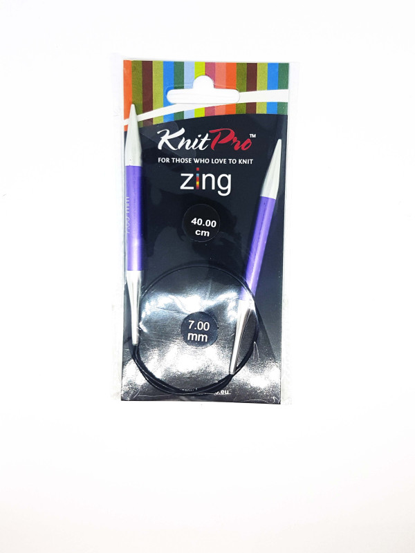 Спиці кругові 7мм 40см Zing KnitPro 47075