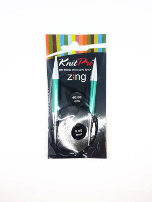 Спиці кругові 8мм 40см Zing KnitPro 47076