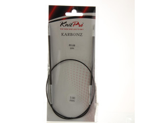 Спиці кругові 2мм 60см Karbonz KnitPro 41160