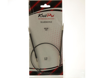 Спиці кругові 4мм 60см Karbonz KnitPro 
