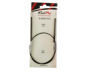 Спиці кругові 5мм 60см Karbonz KnitPro 41170