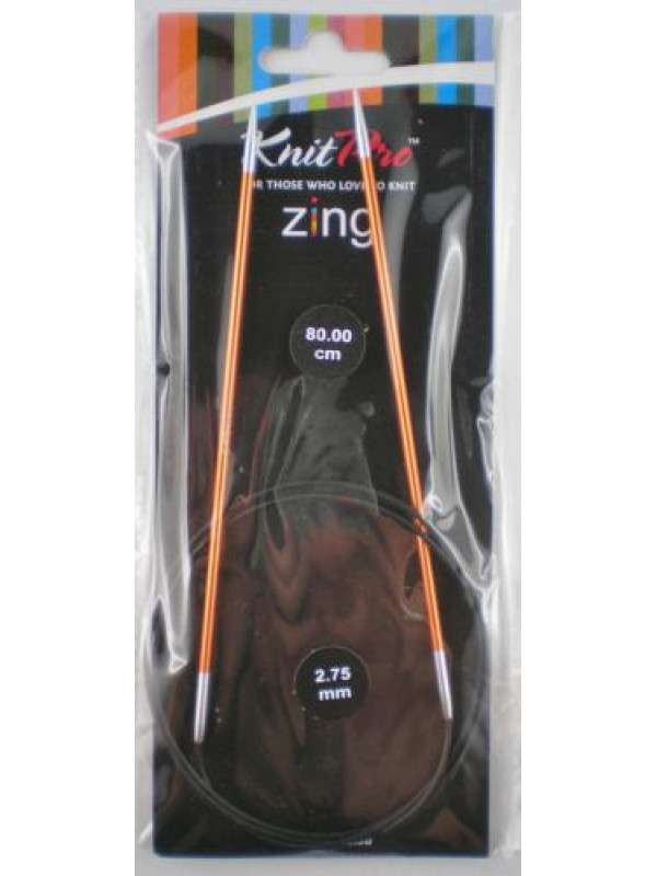 Спиці кругові 2,75мм 80см Zing KnitPro 47124