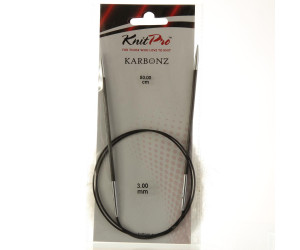 Спиці кругові 3мм 80см Karbonz KnitPro 41184
