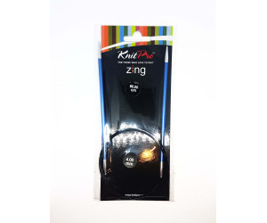 Спиці кругові 4мм 80см Zing KnitPro 47129