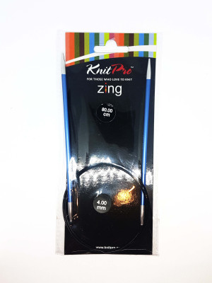 Спиці кругові 4мм 80см Zing KnitPro 47129