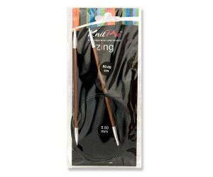 Спиці кругові 5,5мм 80см Zing KnitPro 47132