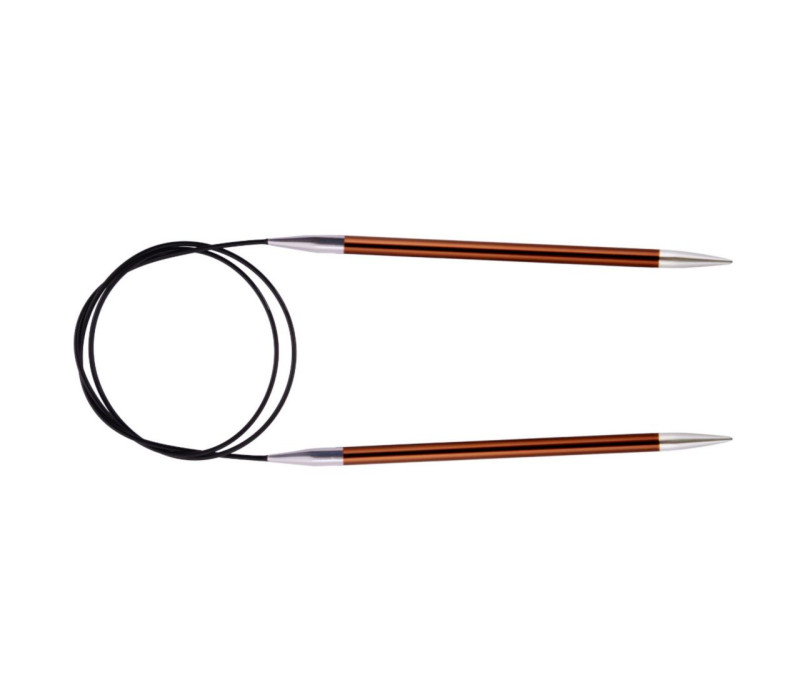Спиці кругові 5,5мм 80см Zing KnitPro 47132 Спиці кругові 5,5мм 80см Zing KnitPro 47132