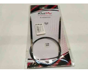 Спиці кругові 5мм 80см Karbonz KnitPro 41190