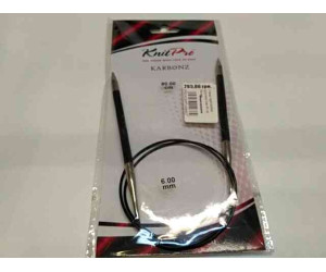 Спиці кругові 6мм 80см Karbonz KnitPro 41192