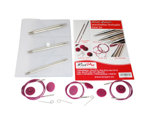 Набір спиць на тросі для початківців KnitPro-Starter Set-Nova Metal 10604