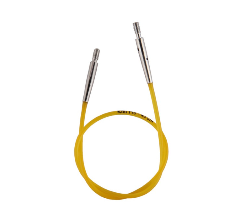 Кабель для круговых спиц 40см желтый KnitPro 10631