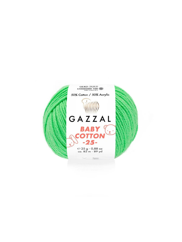 Пряжа Gazzal BabyCotton 25 цвет 3466