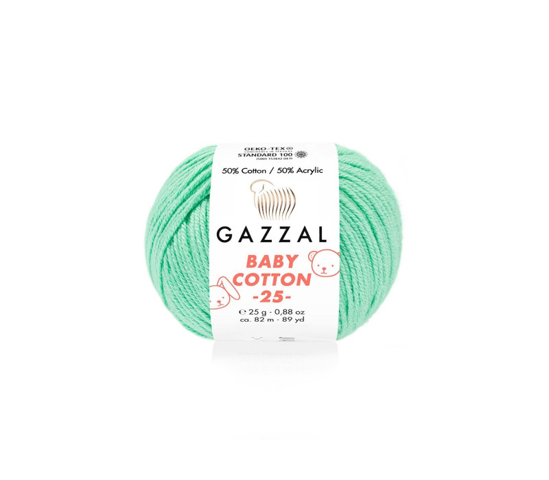 Пряжа Gazzal BabyCotton 25 цвет 3425 Пряжа Gazzal BabyCotton 25 цвет 3425