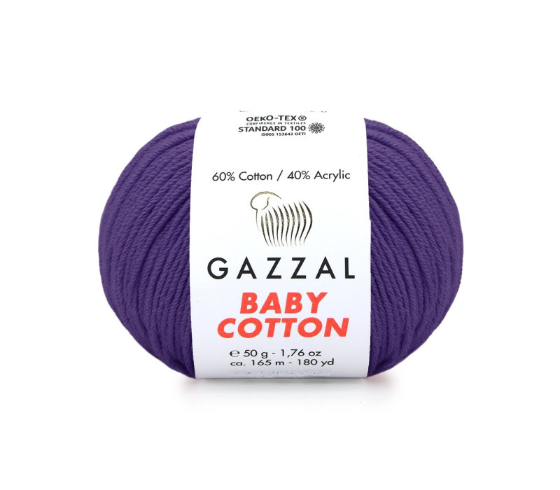 Пряжа Gazzal BabyCotton 3440