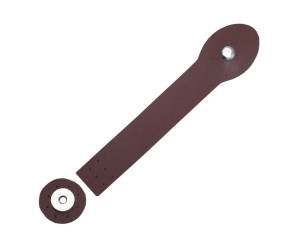 Клапан сумки екошкіра Бордо 2,5х18 см, фурнітура срібло (725005)