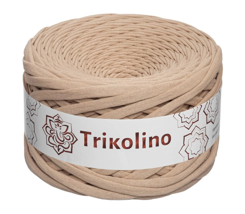 Пряжа трикотажная 7-9 мм "Trikolino" 100м. Латте