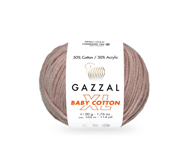 Пряжа Gazzal BabyCotton XL 3434 Пряжа Gazzal BabyCotton XL 3434