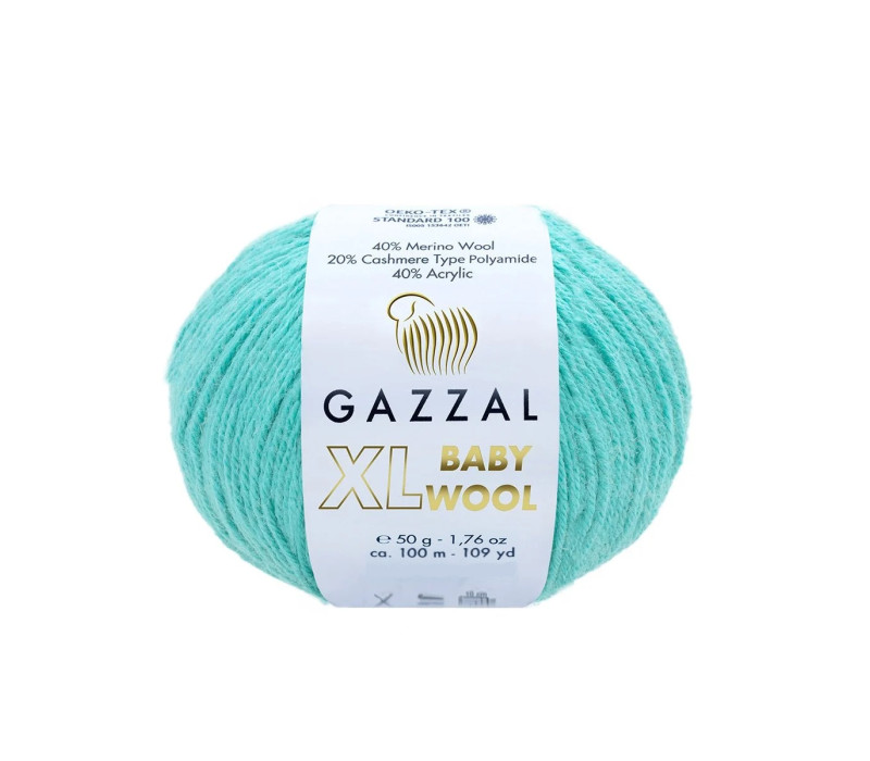 Пряжа Gazzal Baby Wool XL 820 Пряжа Gazzal Baby Wool XL 820