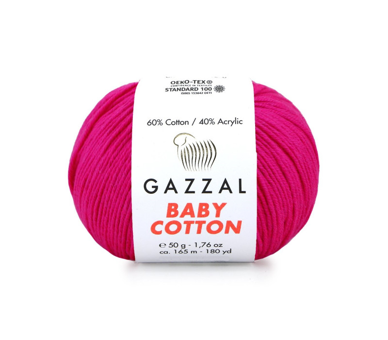 Пряжа Gazzal BabyCotton 3461 Пряжа Gazzal BabyCotton 3461