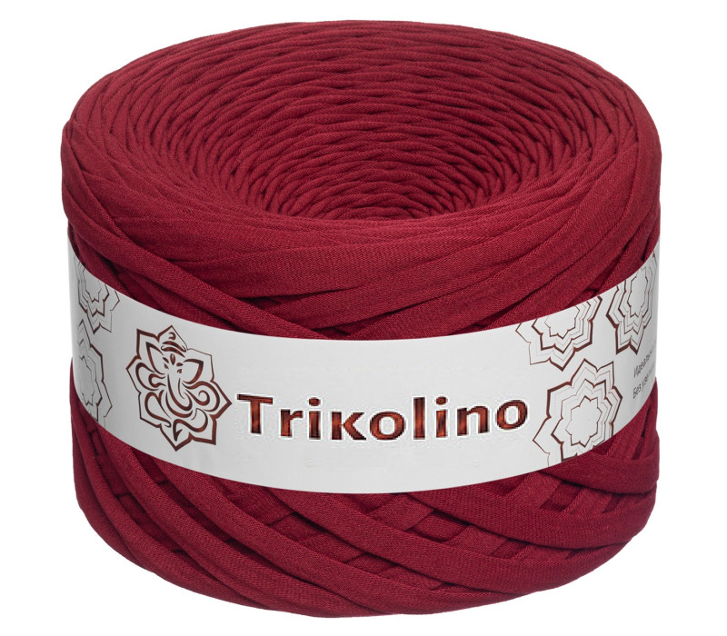Пряжа трикотажная 7-9 мм "Trikolino" 100м. Бордо