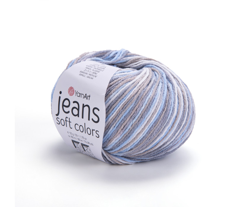 Пряжа YarnArt Jeans Soft Color 6210 Пряжа YarnArt Jeans Soft Color 6210