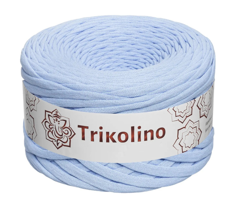 Пряжа трикотажная 7-9 мм "Trikolino" 100м. Ніжно-блакитний Пряжа трикотажная 7-9 мм "Trikolino" 100м. Ніжно-блакитний