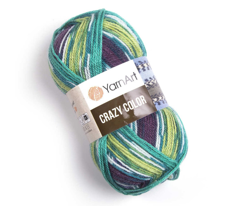 Пряжа Yarnart Crazy Color 178
