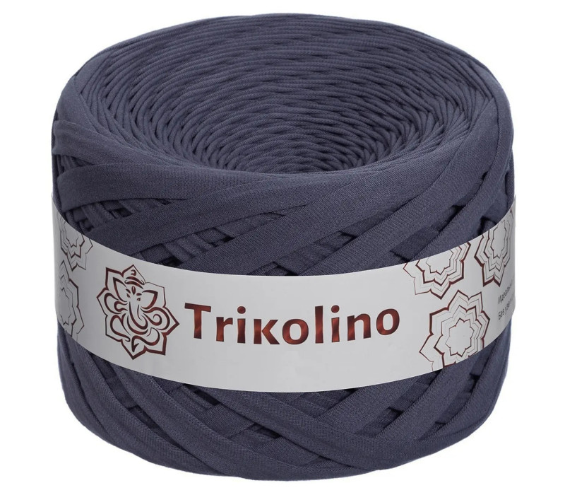 Пряжа трикотажная 7-9 мм "Trikolino" 100м. Графіт