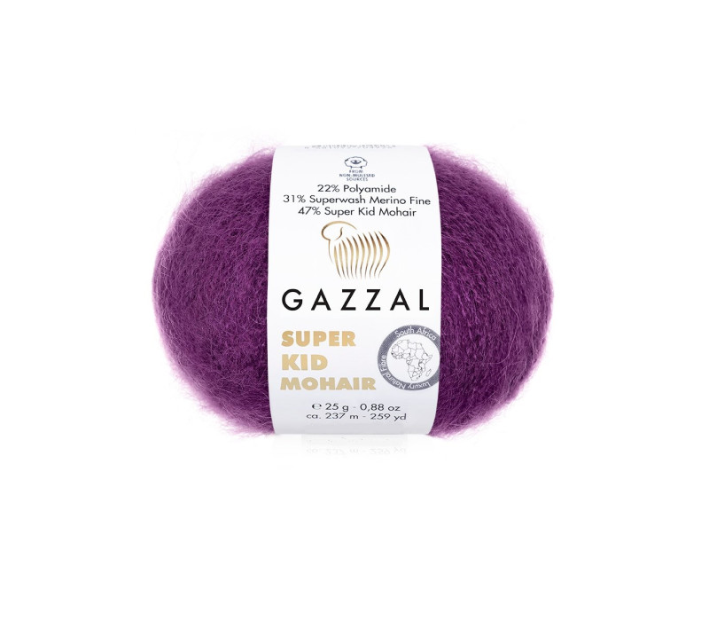 Пряжа Gazzal Super Kid Mohair 64410 Пряжа Gazzal Super Kid Mohair 64410