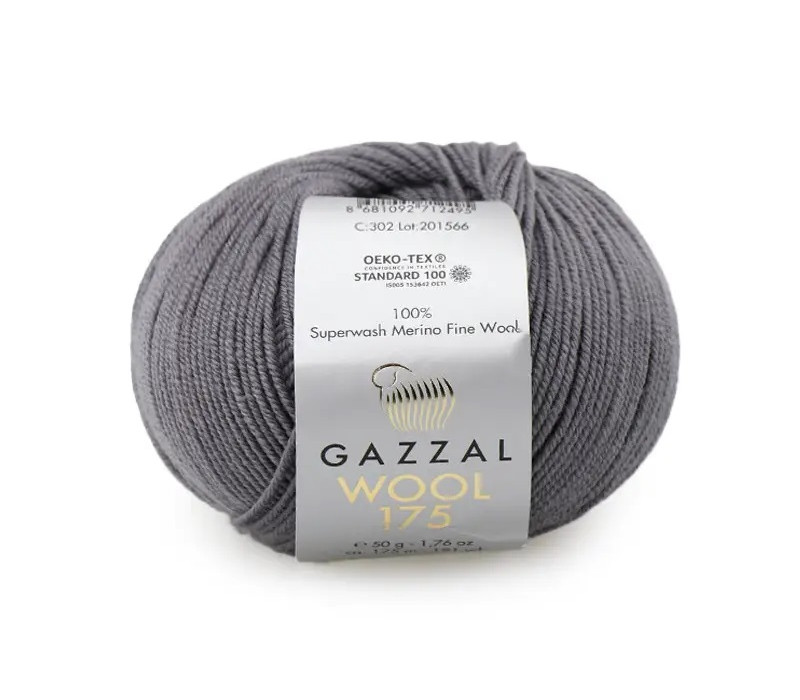 Пряжа Gazzal Wool 175 302