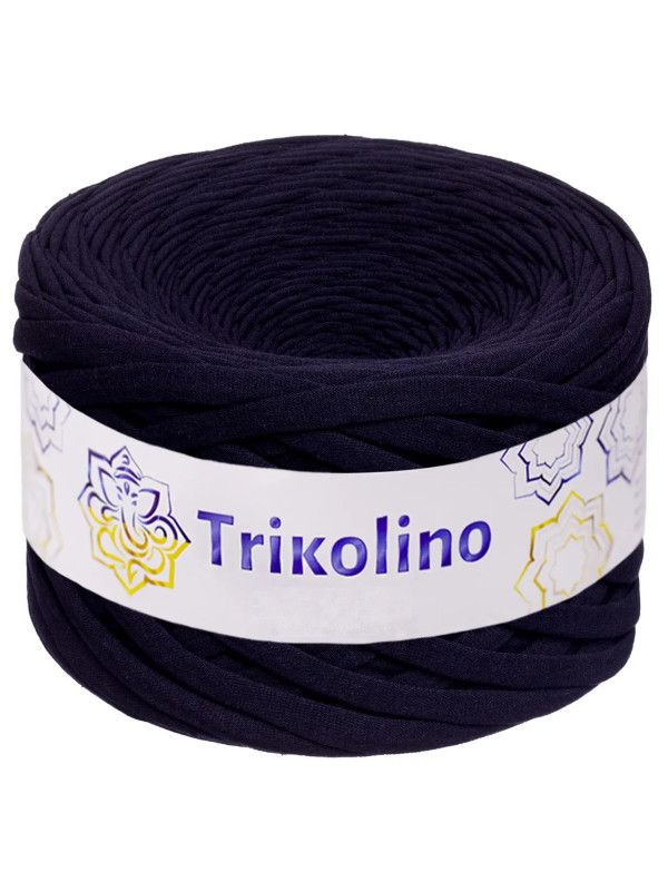 Пряжа трикотажная 7-9 мм "Trikolino" 100м. Темний баклажан 420397