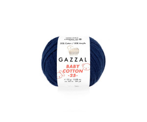 Пряжа Gazzal BabyCotton 25 цвет 3438
