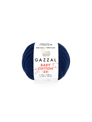 Пряжа Gazzal BabyCotton 25 цвет 3438