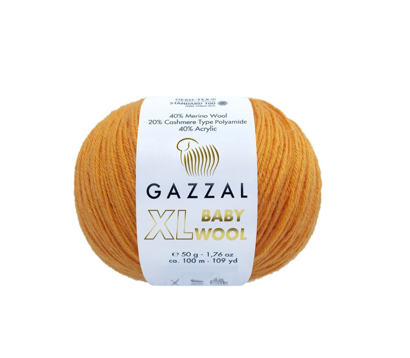 Пряжа Gazzal Baby Wool XL 837 Пряжа Gazzal Baby Wool XL 837