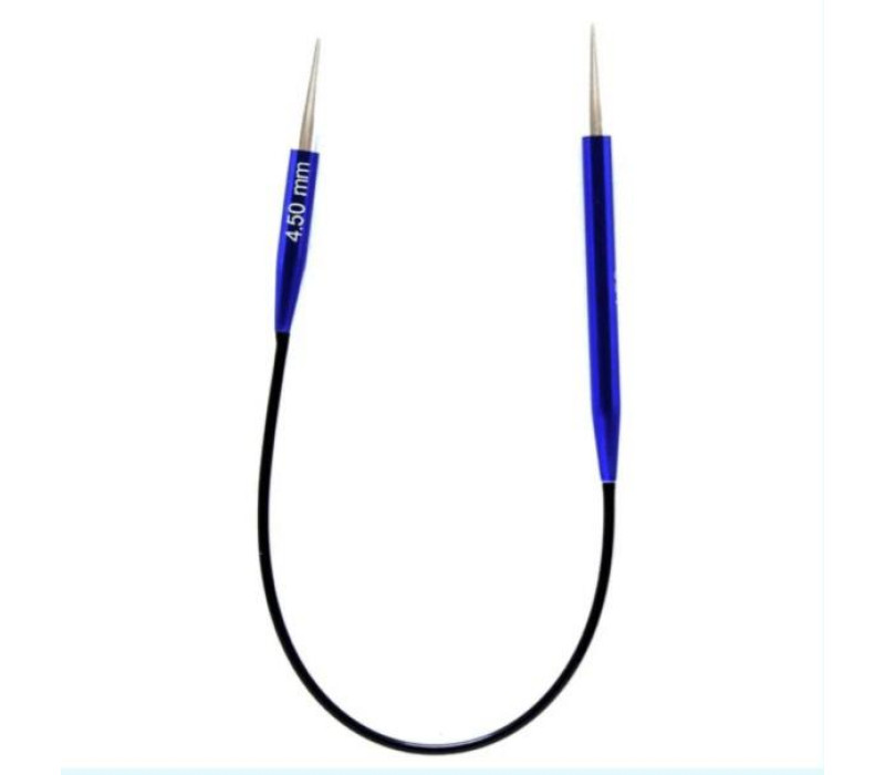 Спиці кругові 4.5мм 25см Zing KnitPro 47059 Спиці кругові 4.5мм 25см Zing KnitPro 47059