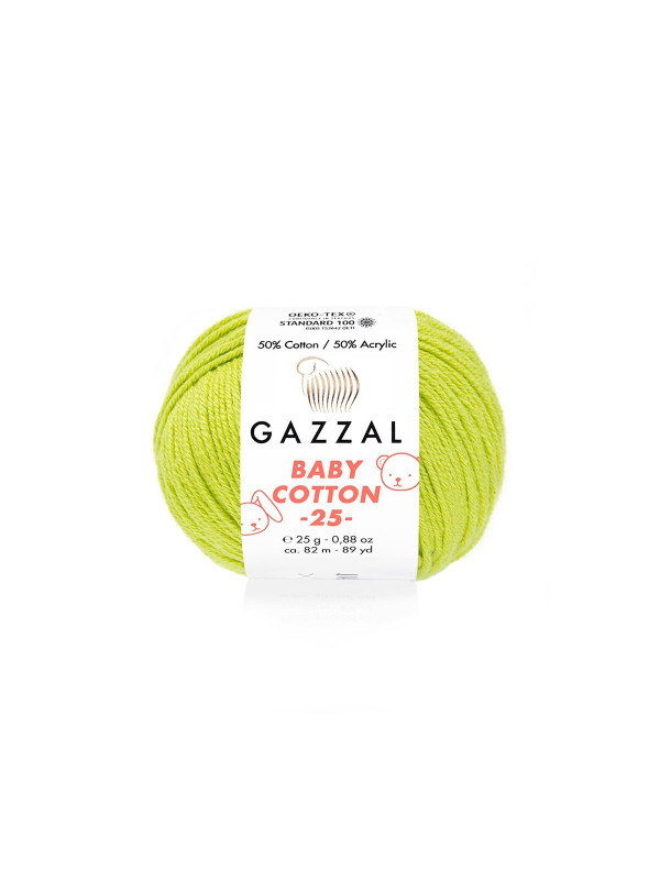 Пряжа Gazzal BabyCotton 25 цвет 3457