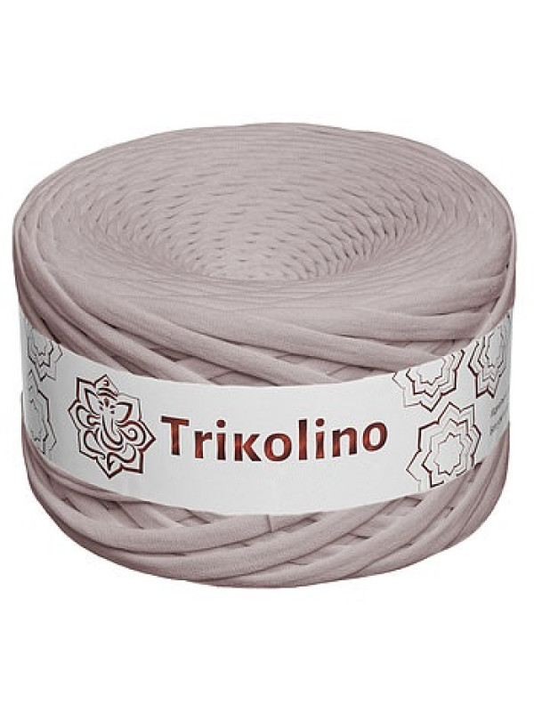 Пряжа трикотажная 7-9 мм "Trikolino" 100м. Серо-бежевый