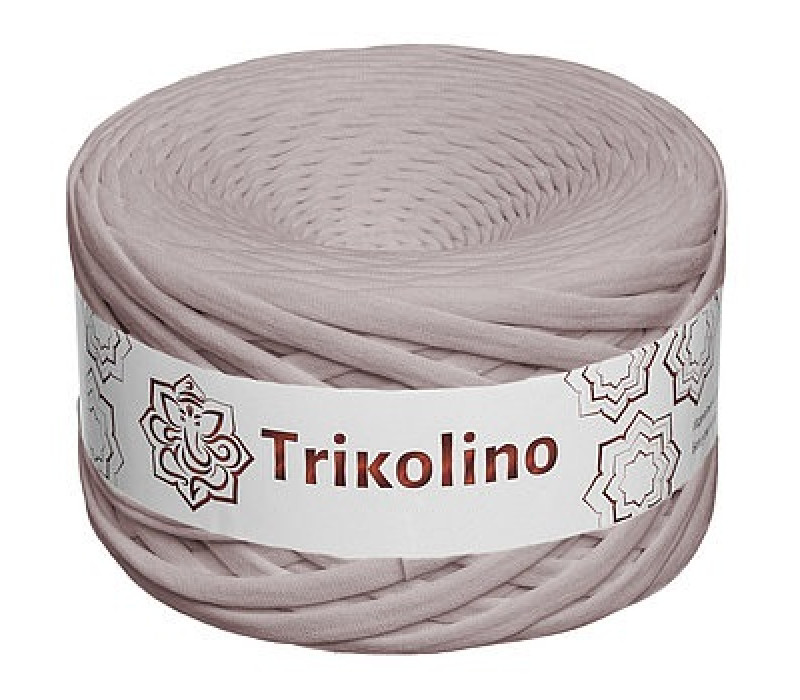 Пряжа трикотажная 7-9 мм "Trikolino" 100м. Серо-бежевый Пряжа трикотажная 7-9 мм "Trikolino" 100м. Серо-бежевый