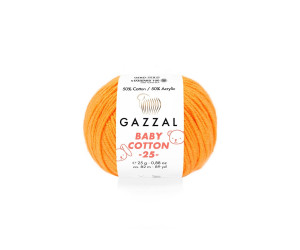Пряжа Gazzal BabyCotton 25 цвет 3416