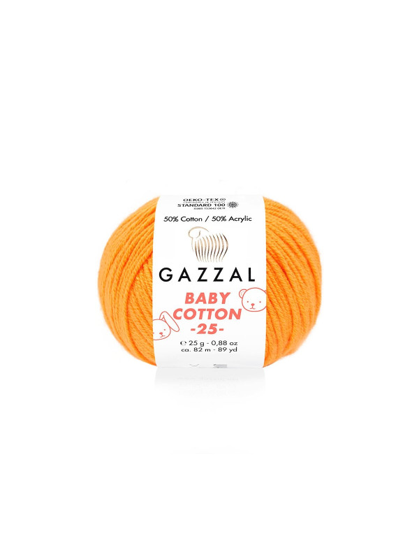 Пряжа Gazzal BabyCotton 25 цвет 3416