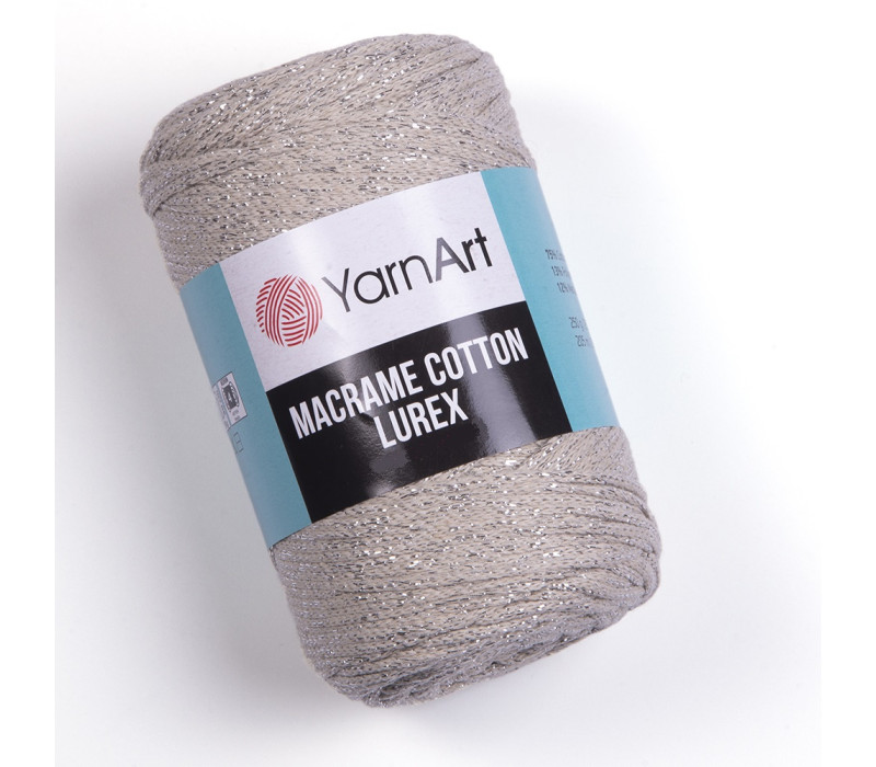 Пряжа YarnArt Macrame Cotton lurex 725