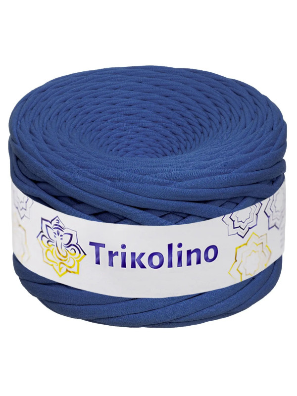 Пряжа трикотажная 7-9 мм "Trikolino" 100м. Синій 400018