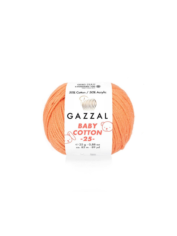 Пряжа Gazzal BabyCotton 25 цвет 3447